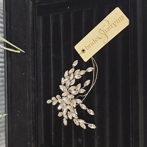 NWT brides & hairpins Crystal Hair Clip Prom/Wedding Hair Piece Accessories